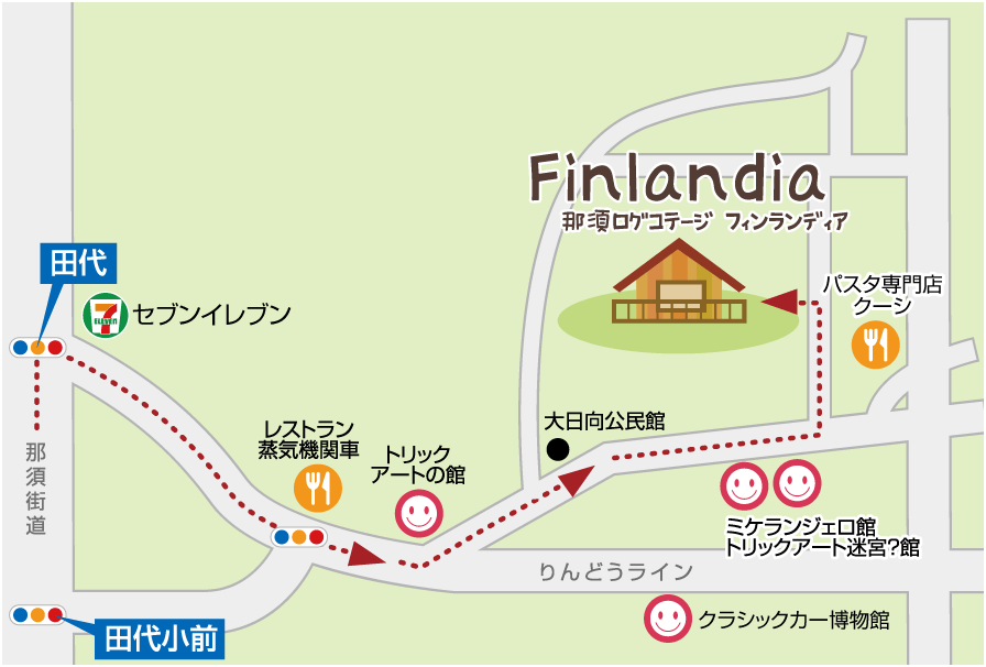 フィンランディア周辺地図