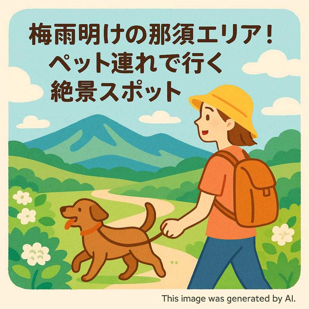 梅雨明けの那須エリア！ペット連れで行く絶景スポット