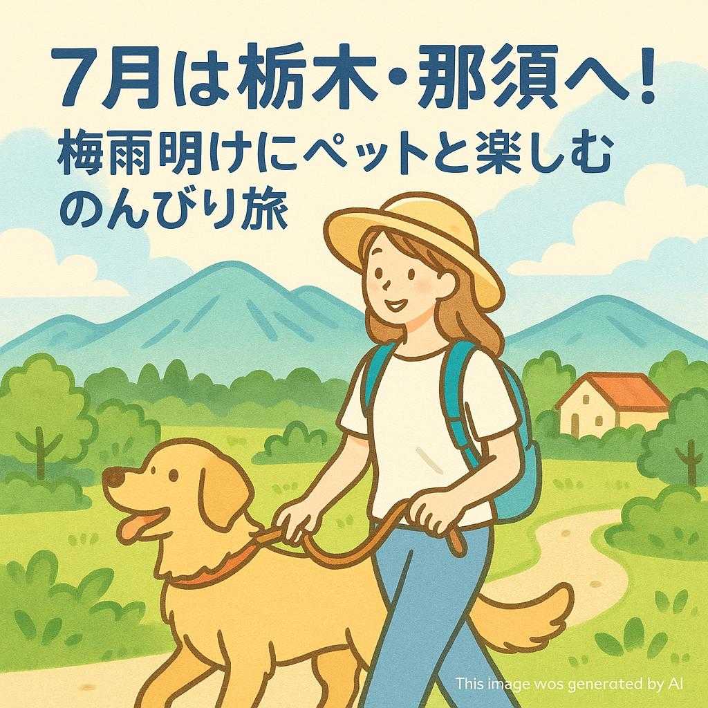 7月は栃木・那須へ！梅雨明けにペットと楽しむのんびり旅