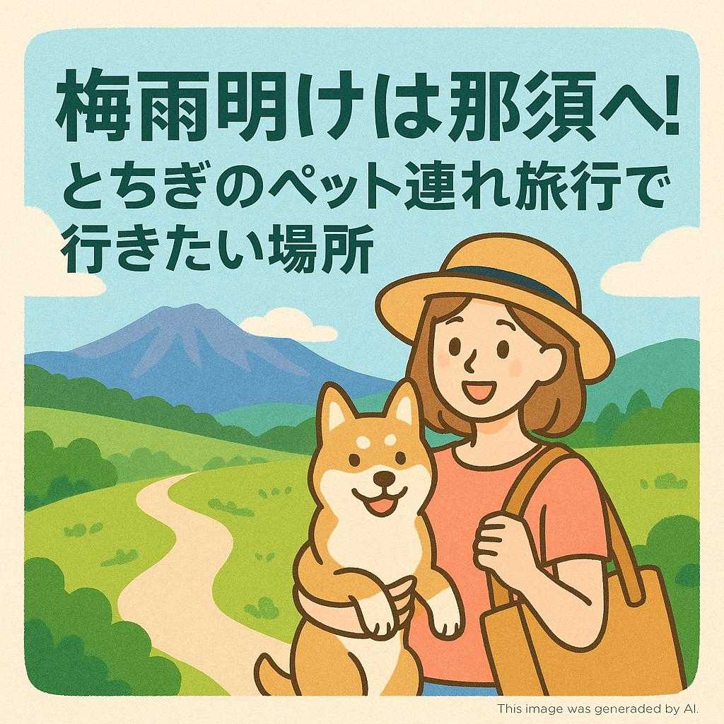 梅雨明けは那須へ！とちぎのペット連れ旅行で行きたい場所