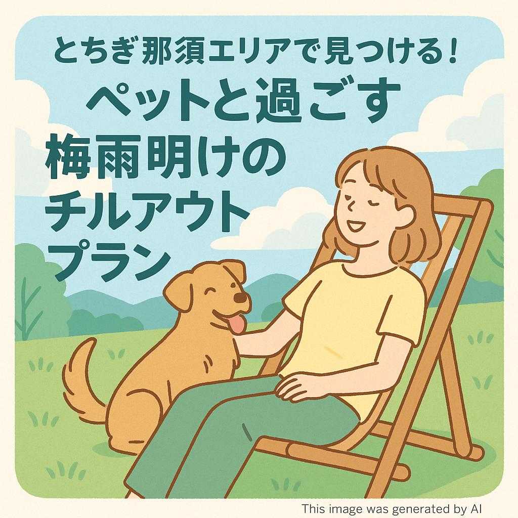 とちぎ那須エリアで見つける！ペットと過ごす梅雨明けのチルアウトプラン