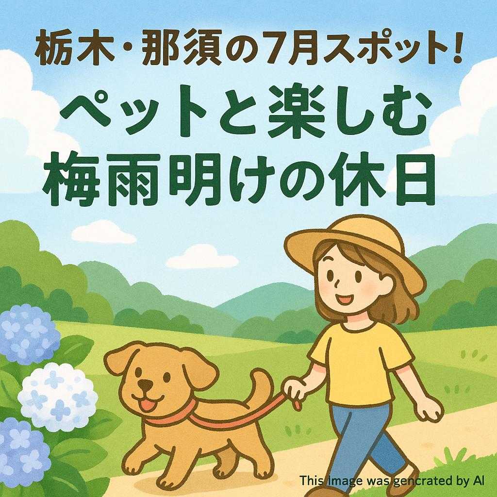 栃木・那須の7月スポット！ペットと楽しむ梅雨明けの休日