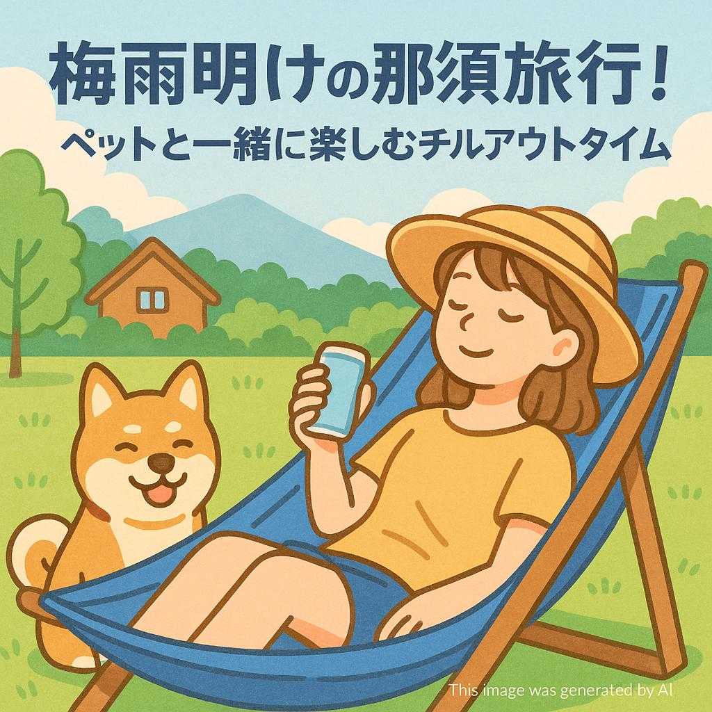 梅雨明けの那須旅行!ペットと一緒に楽しむチルアウトタイム