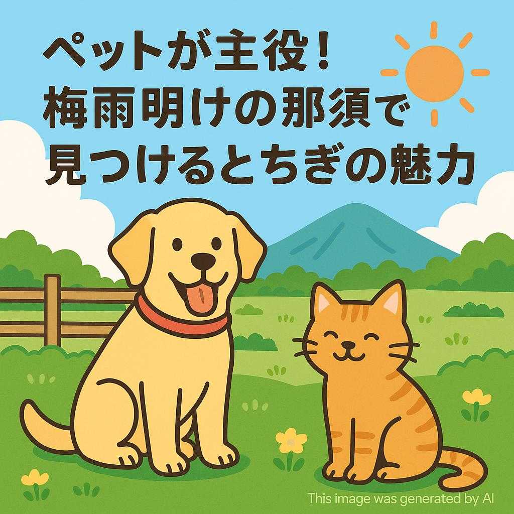 ペットが主役！梅雨明けの那須で見つけるとちぎの魅力