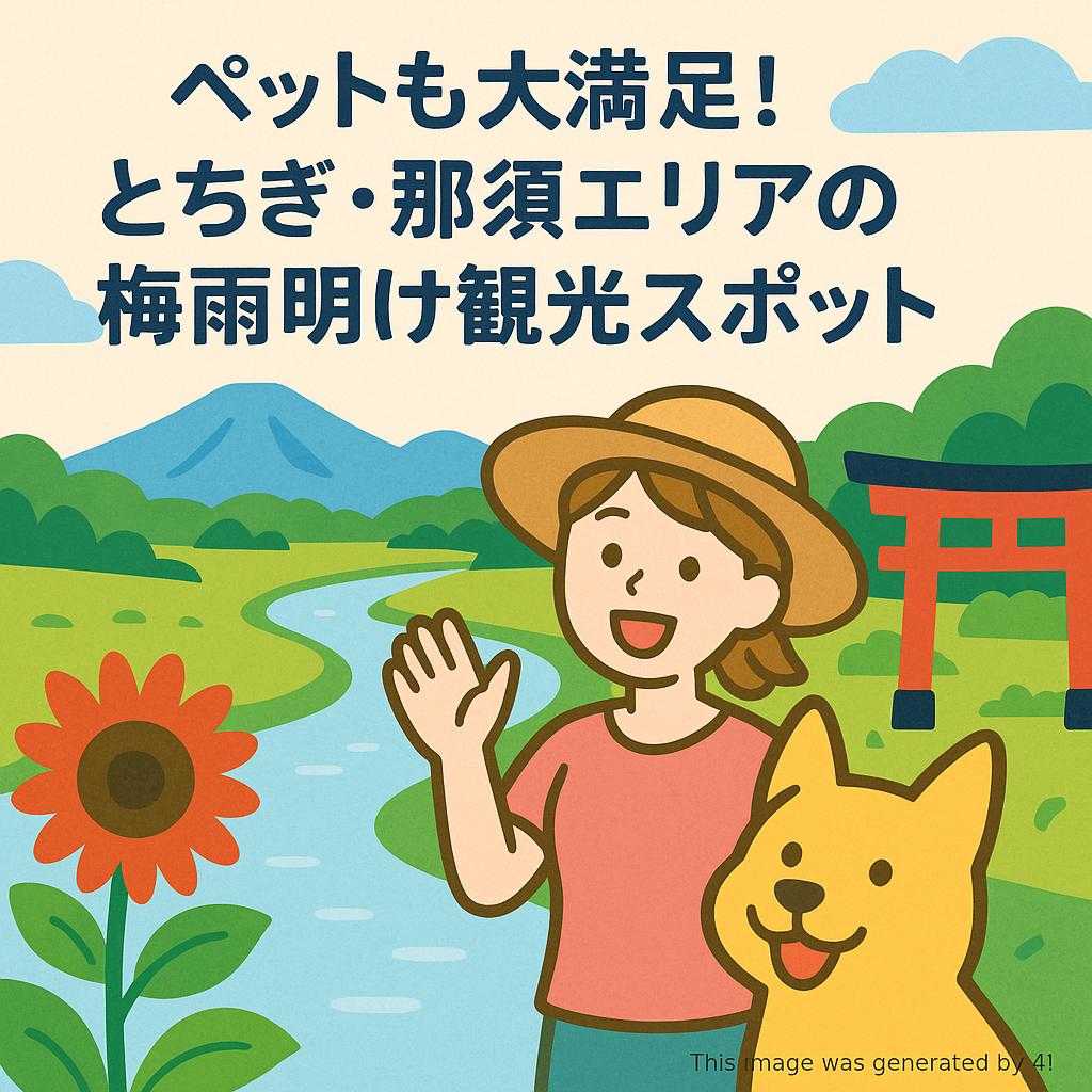 ペットも大満足！とちぎ・那須エリアの梅雨明け観光スポット