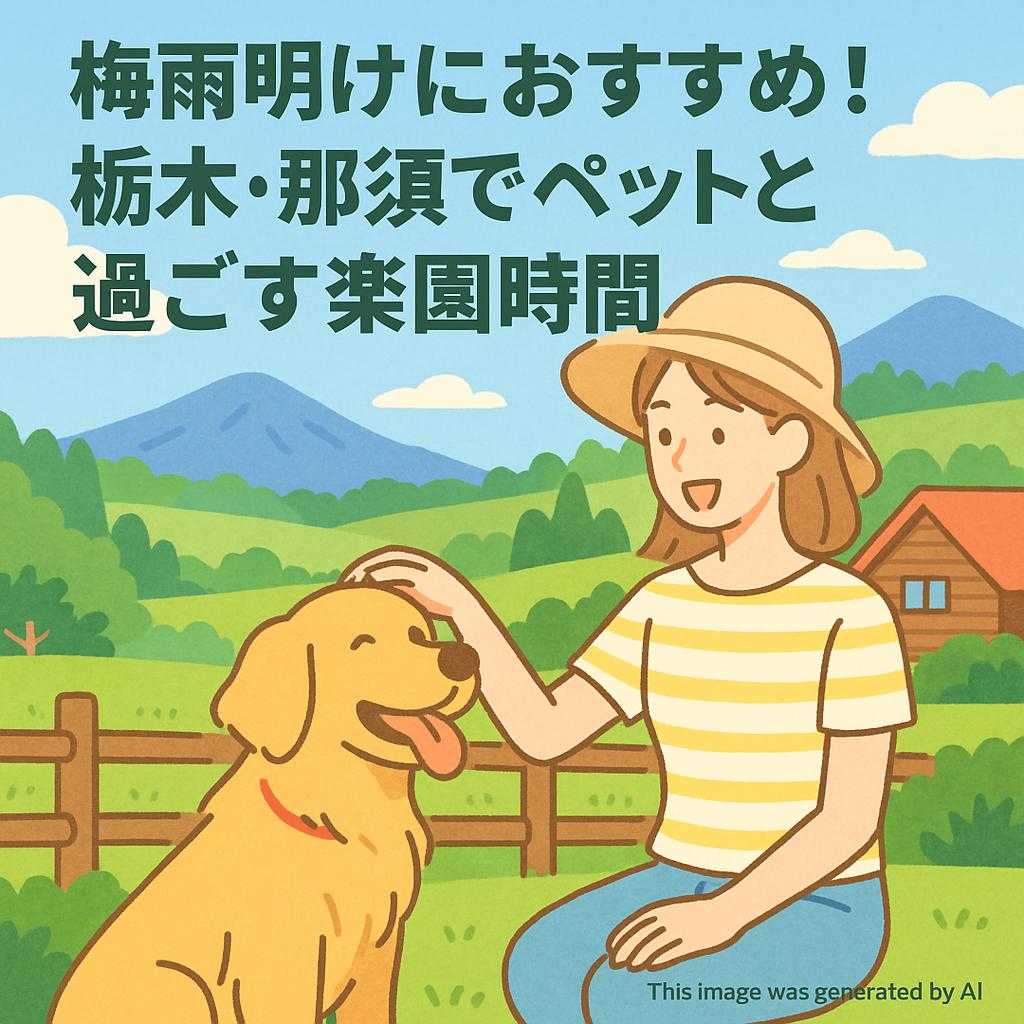 梅雨明けにおすすめ!栃木・那須でペットと過ごす楽園時間