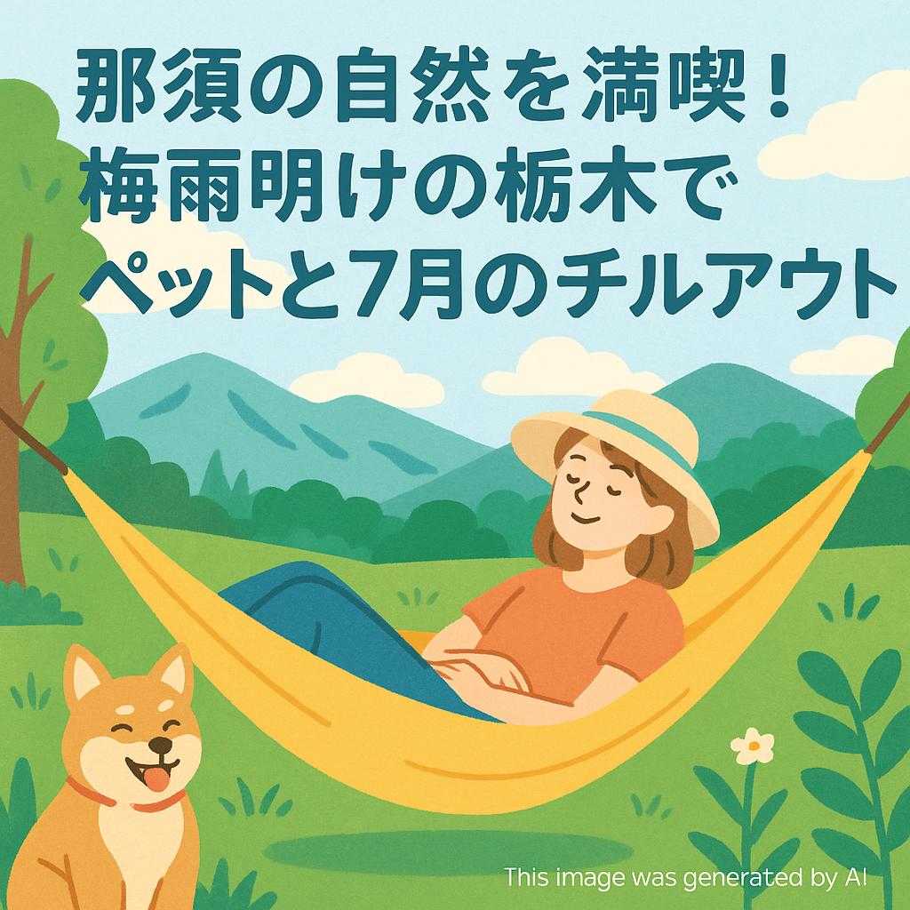 那須の自然を満喫!梅雨明けの栃木でペットと7月のチルアウト