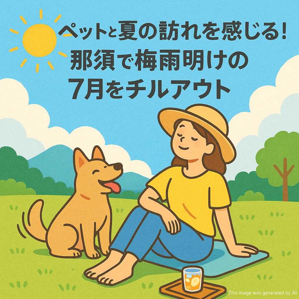 ペットと夏の訪れを感じる！那須で梅雨明けの7月をチルアウト