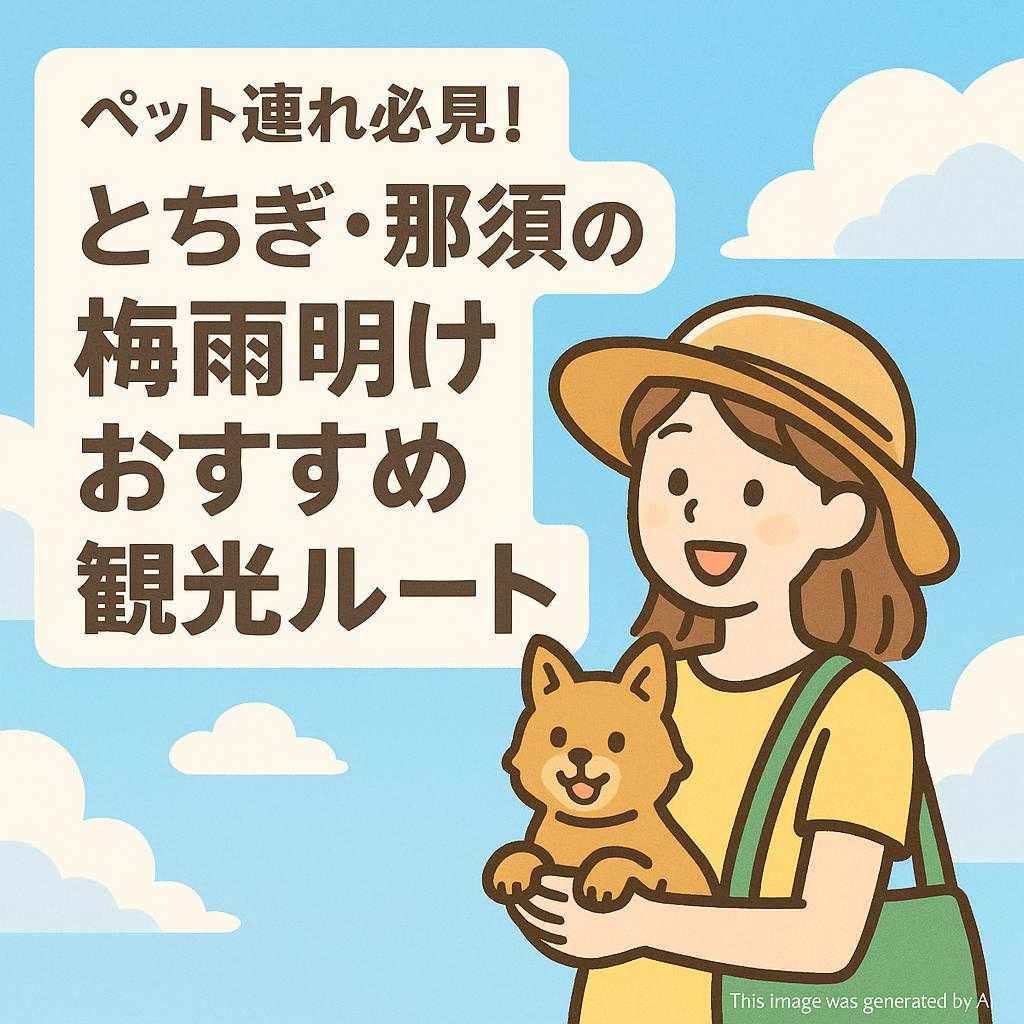 ペット連れ必見！とちぎ・那須の梅雨明けおすすめ観光ルート