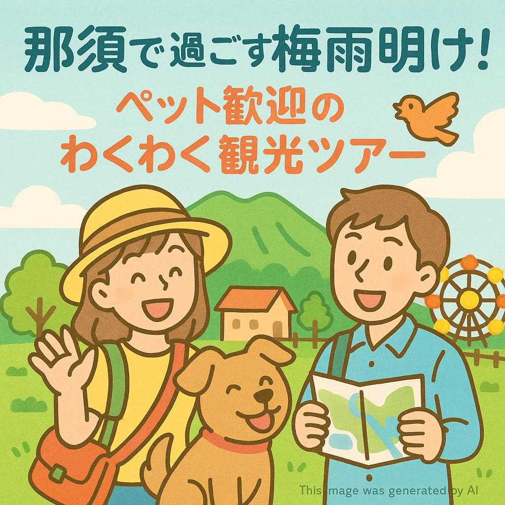 那須で過ごす梅雨明け！ペット歓迎のわくわく観光ツアー