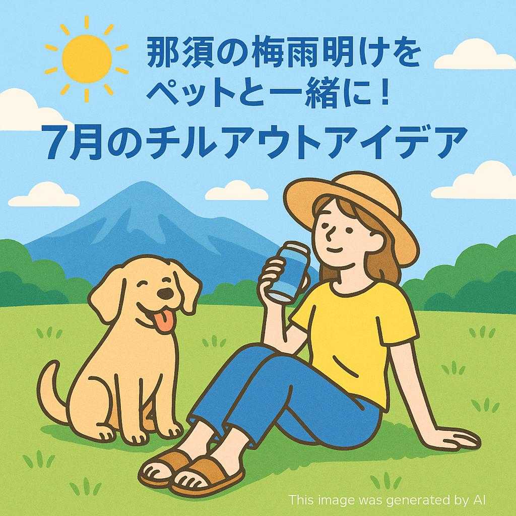 那須の梅雨明けをペットと一緒に！7月のチルアウトアイデア
