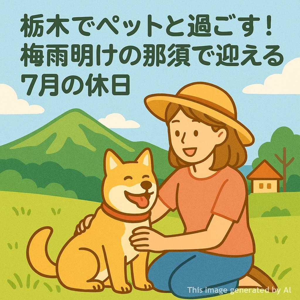栃木でペットと過ごす！梅雨明けの那須で迎える7月の休日