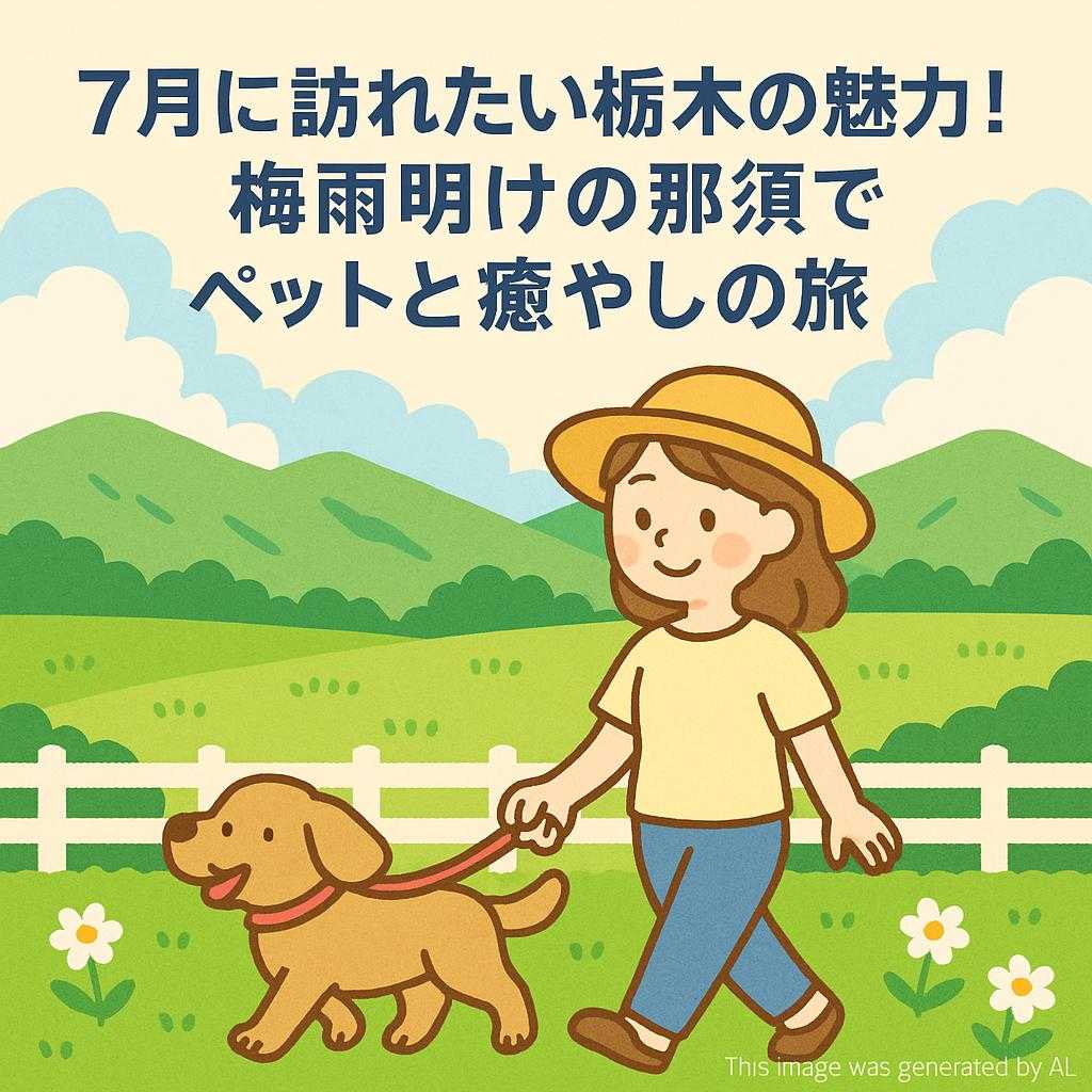 7月に訪れたい栃木の魅力！梅雨明けの那須でペットと癒やしの旅