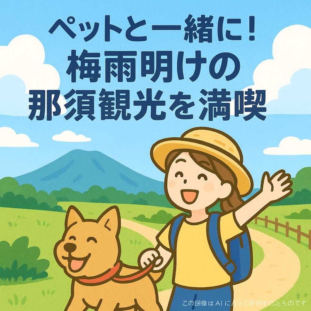 ペットと一緒に！梅雨明けの那須観光を満喫