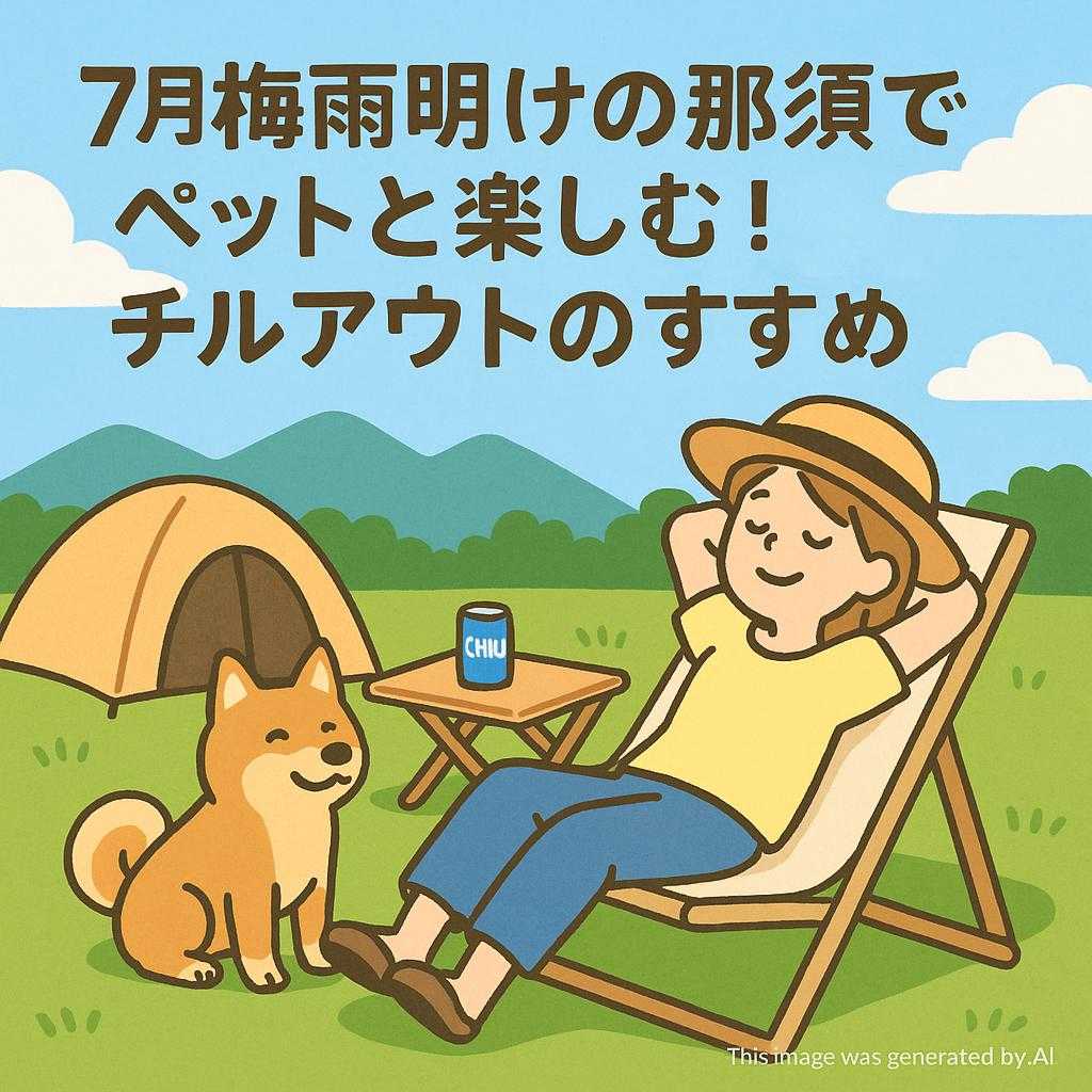7月梅雨明けの那須でペットと楽しむ！チルアウトのすすめ