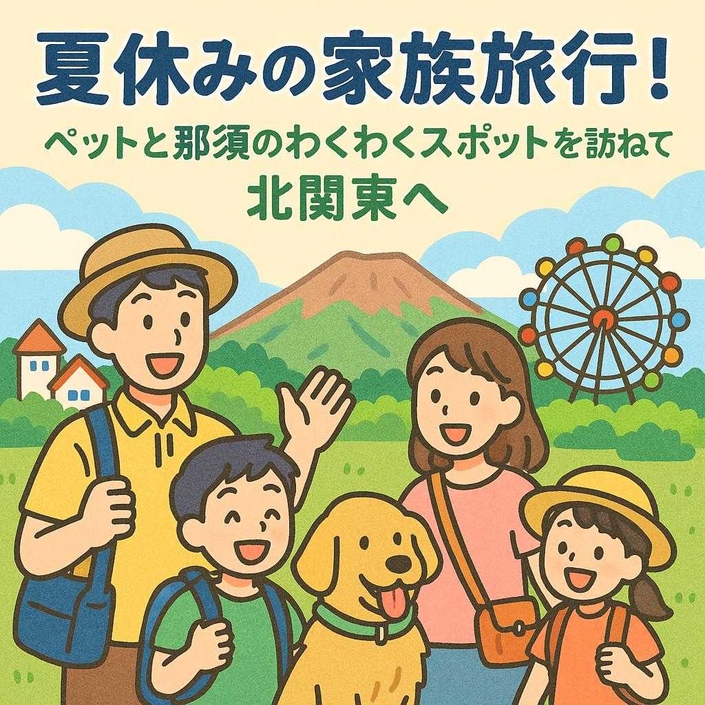 夏休みの家族旅行！ペットと那須のわくわくスポットを訪ねて北関東へ