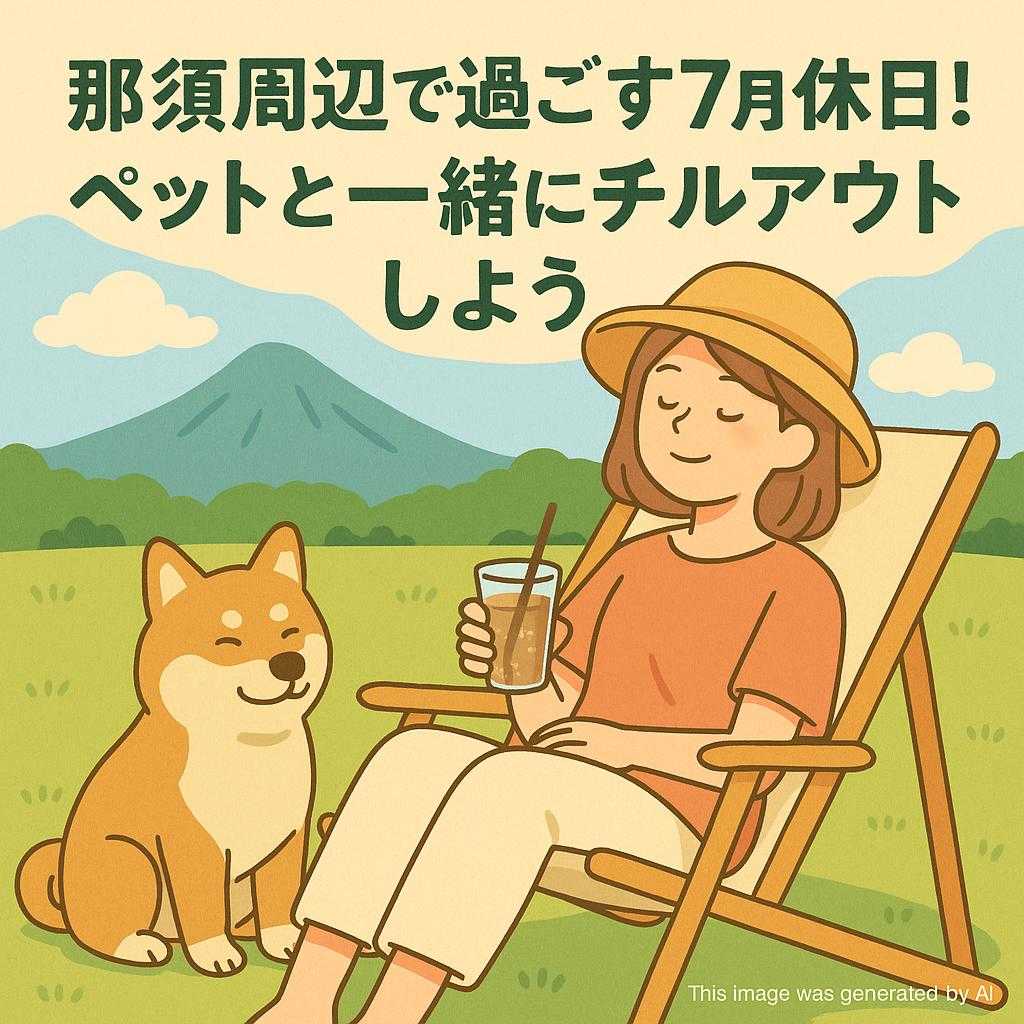 那須周辺で過ごす7月の休日！ペットと一緒にチルアウトしよう