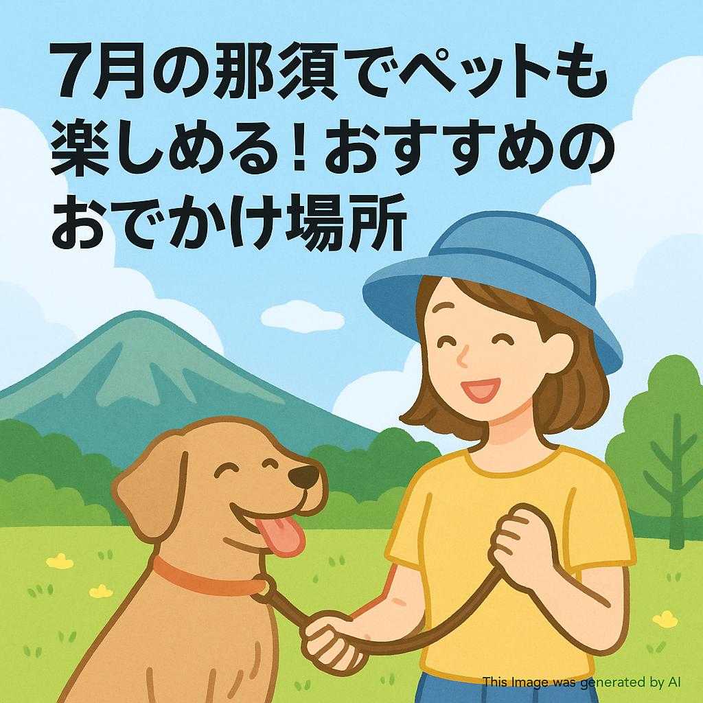 7月の那須でペットも楽しめる！おすすめのおでかけ場所
