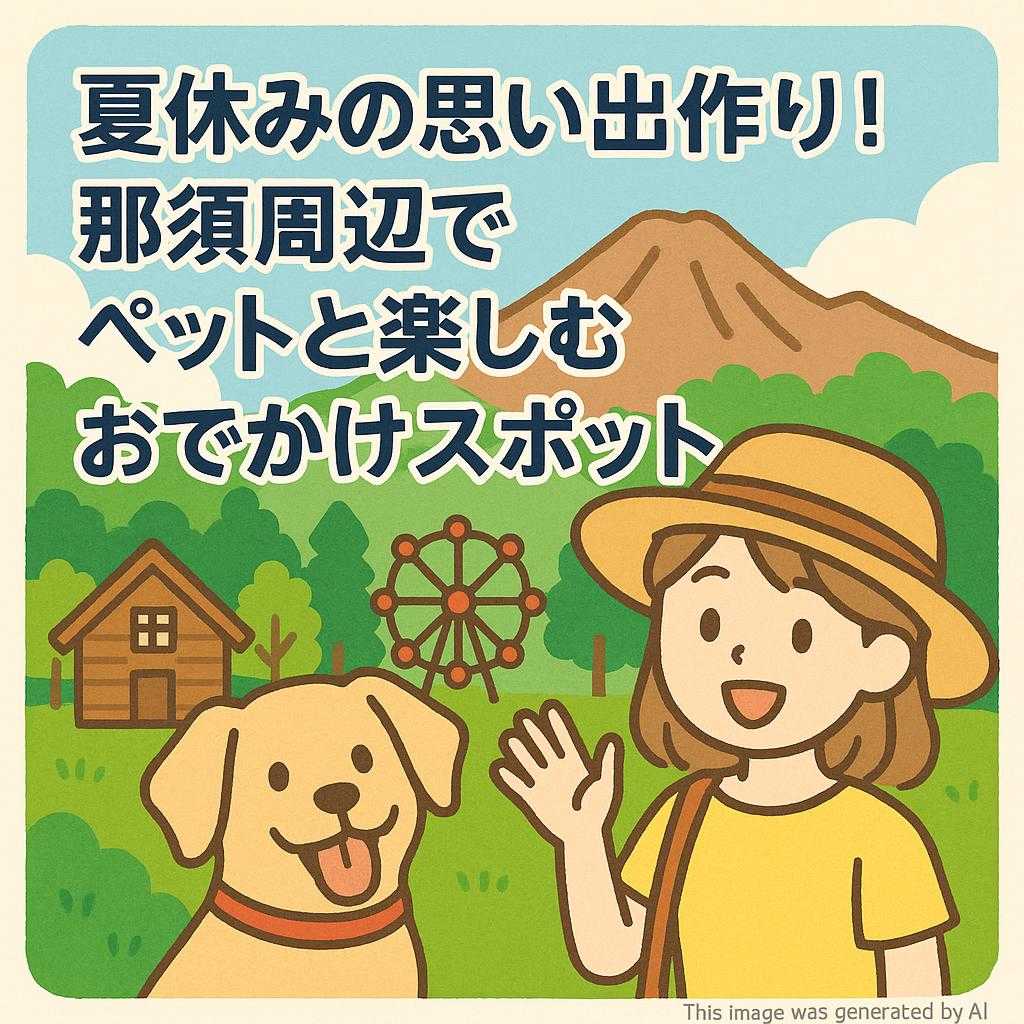 夏休みの思い出作り！那須周辺でペットと楽しむおでかけスポット