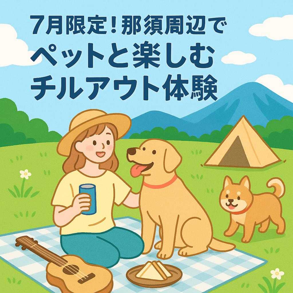 7月限定！那須周辺でペットと楽しむチルアウト体験