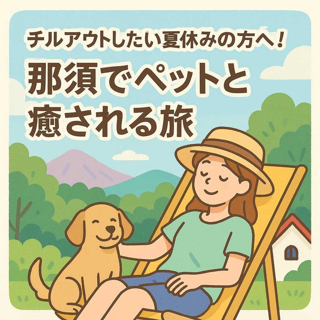 チルアウトしたい夏休みの方へ！那須でペットと癒される旅