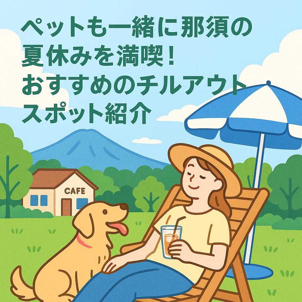 ペットも一緒に那須の夏休みを満喫！おすすめのチルアウトスポット紹介