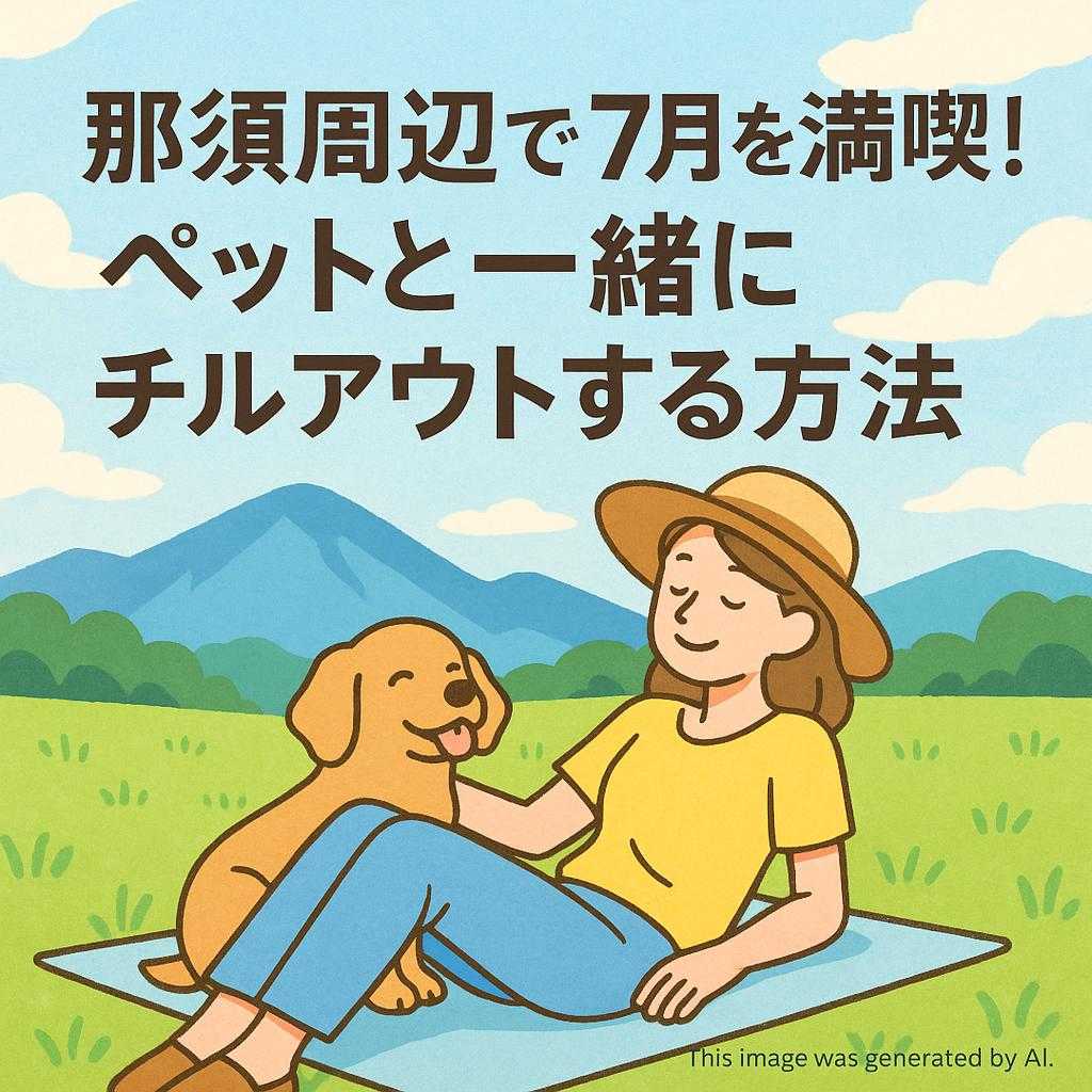 那須周辺で7月を満喫！ペットと一緒にチルアウトする方法