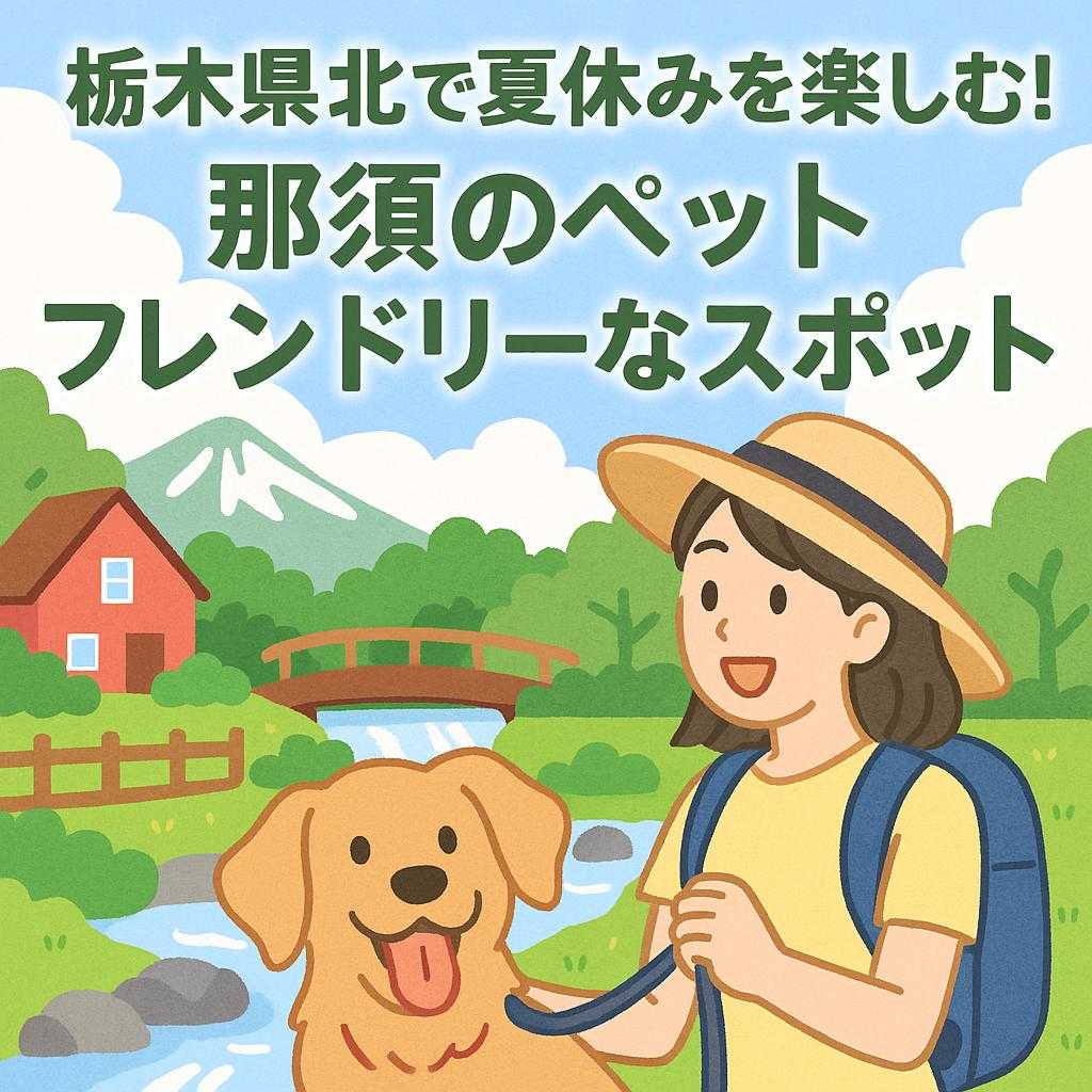 栃木県北で夏休みを楽しむ！那須のペットフレンドリーなスポット