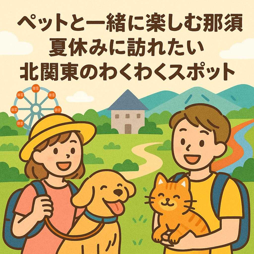 ペットと一緒に楽しむ那須！夏休みに訪れたい北関東のわくわくスポット