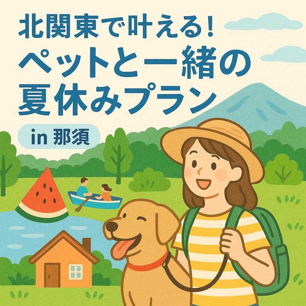 北関東で叶える！ペットと一緒の夏休みプラン in 那須