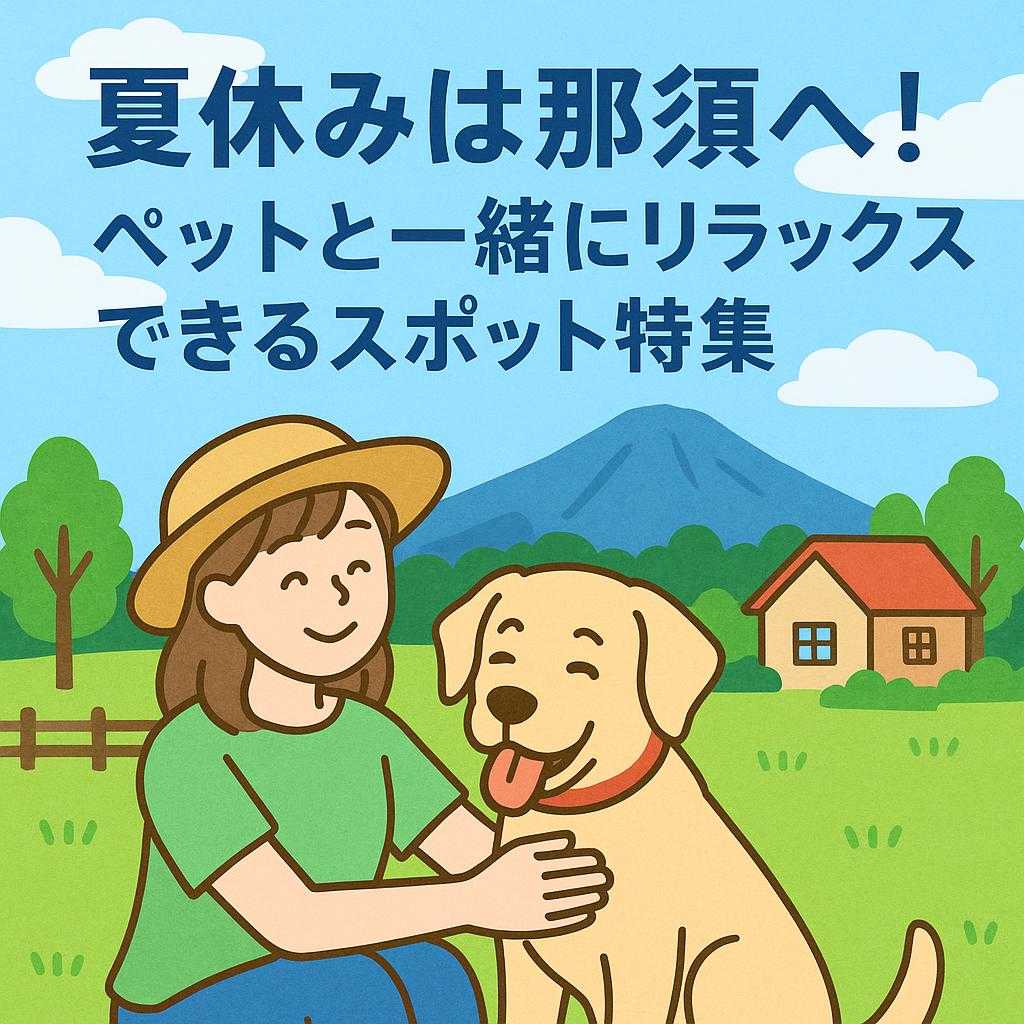 夏休みは那須へ！ペットと一緒にリラックスできるスポット特集