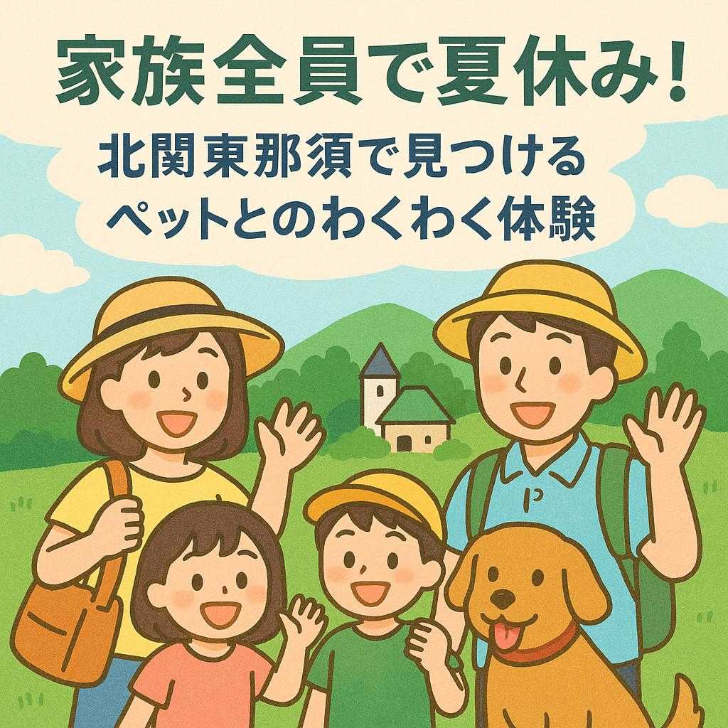 家族全員で夏休み！北関東那須で見つけるペットとのわくわく体験