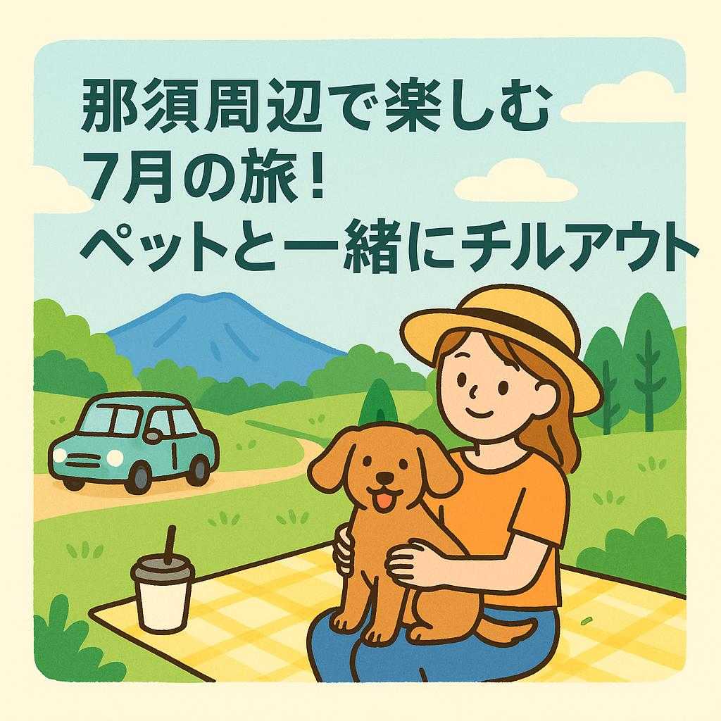 那須周辺で楽しむ7月の旅！ペットと一緒にチルアウト