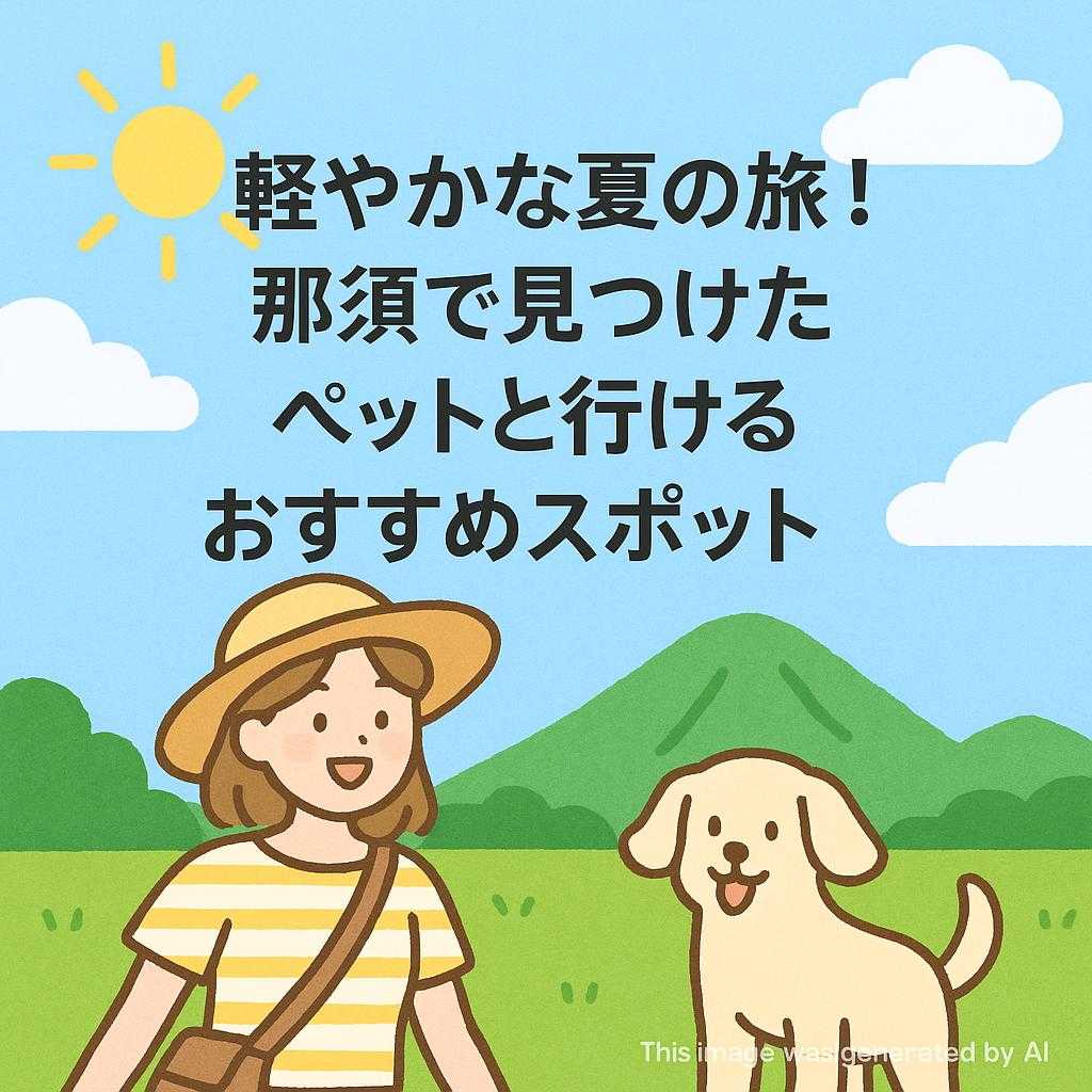 軽やかな夏の旅！那須で見つけたペットと行けるおすすめスポット