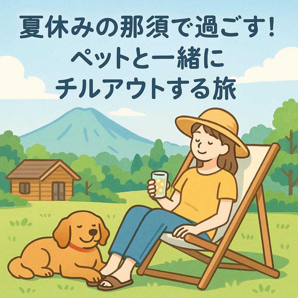 夏休みの那須で過ごす！ペットと一緒にチルアウトする旅