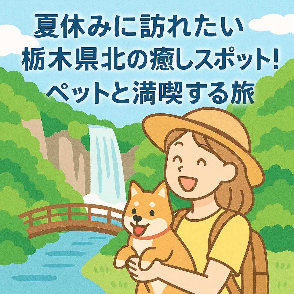 夏休みに訪れたい栃木県北の癒しスポット！ペットと満喫する旅