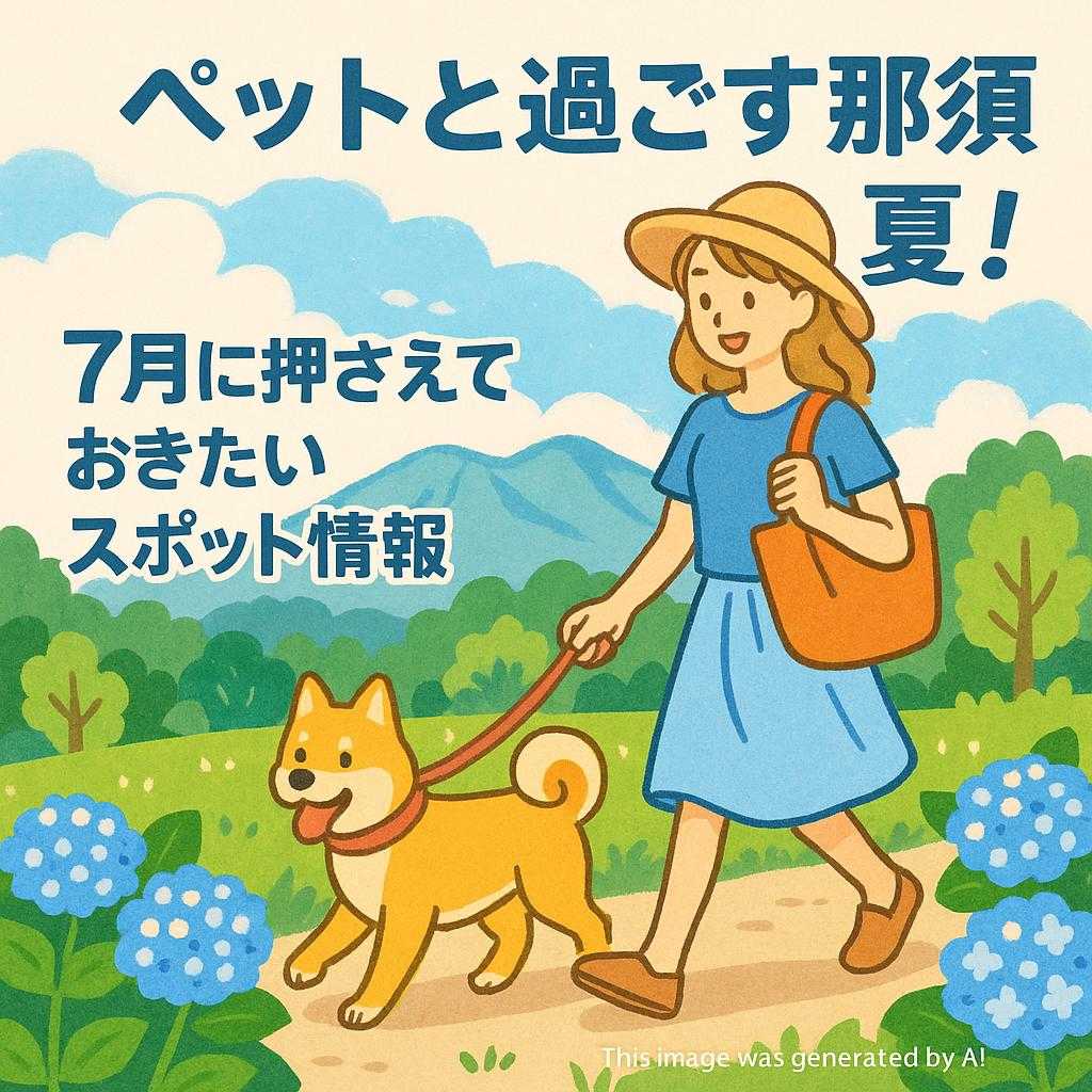 ペットと過ごす那須の夏！7月に押さえておきたいスポット情報