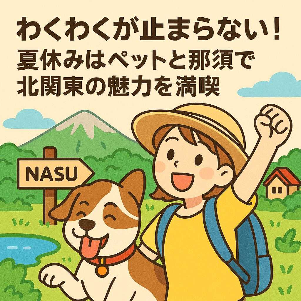 わくわくが止まらない！夏休みはペットと那須で北関東の魅力を満喫