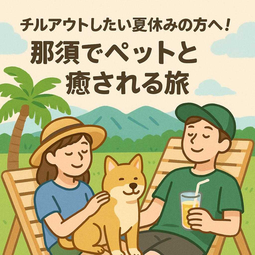 チルアウトしたい夏休みの方へ！那須でペットと癒される旅