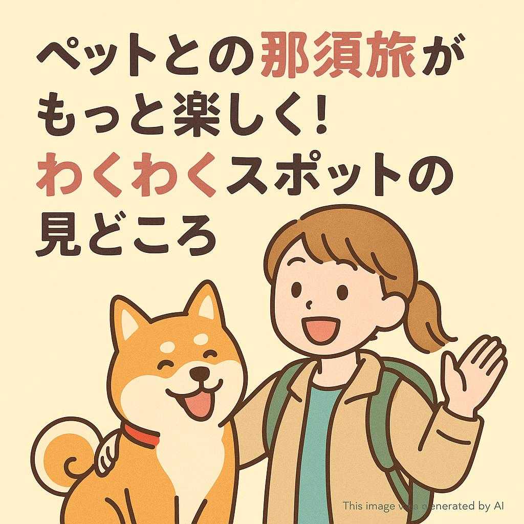 ペットとの那須旅がもっと楽しく！わくわくスポットの見どころ
