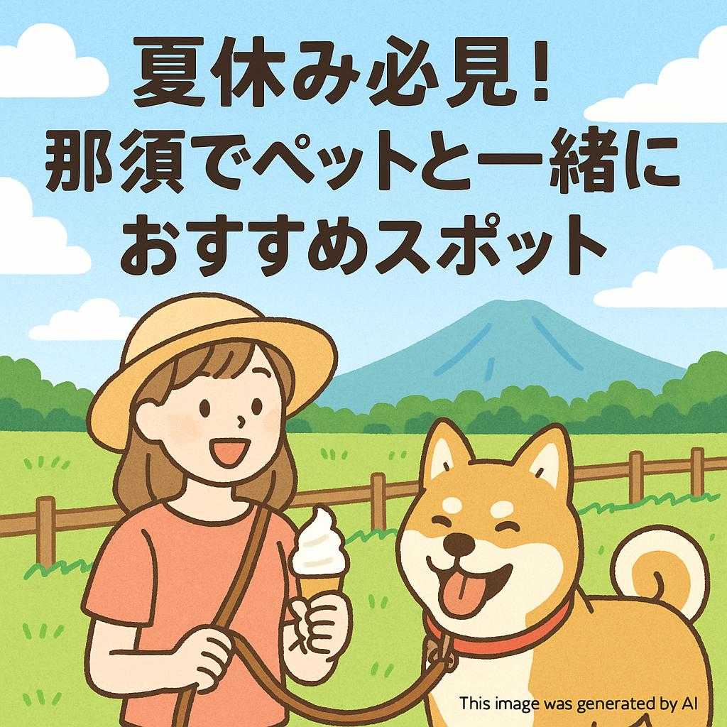 夏休み必見！那須でペットと一緒に楽しむおすすめスポット