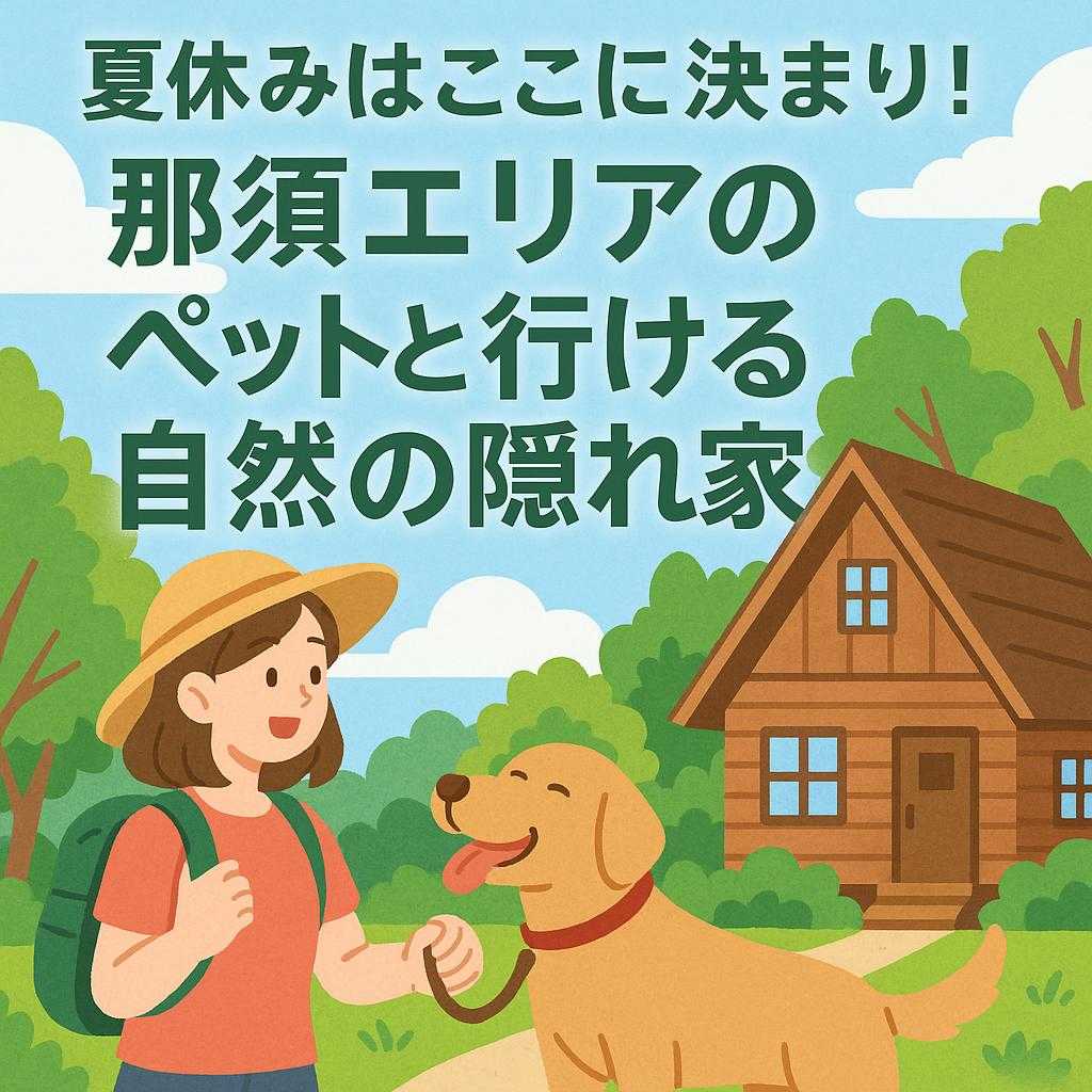 夏休みはここに決まり！那須エリアのペットと行ける自然の隠れ家