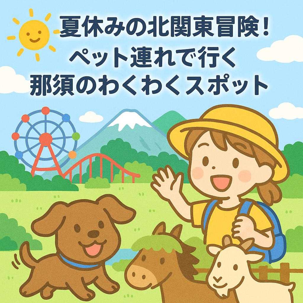 夏休みの北関東冒険！ペット連れで行く那須のわくわくスポット