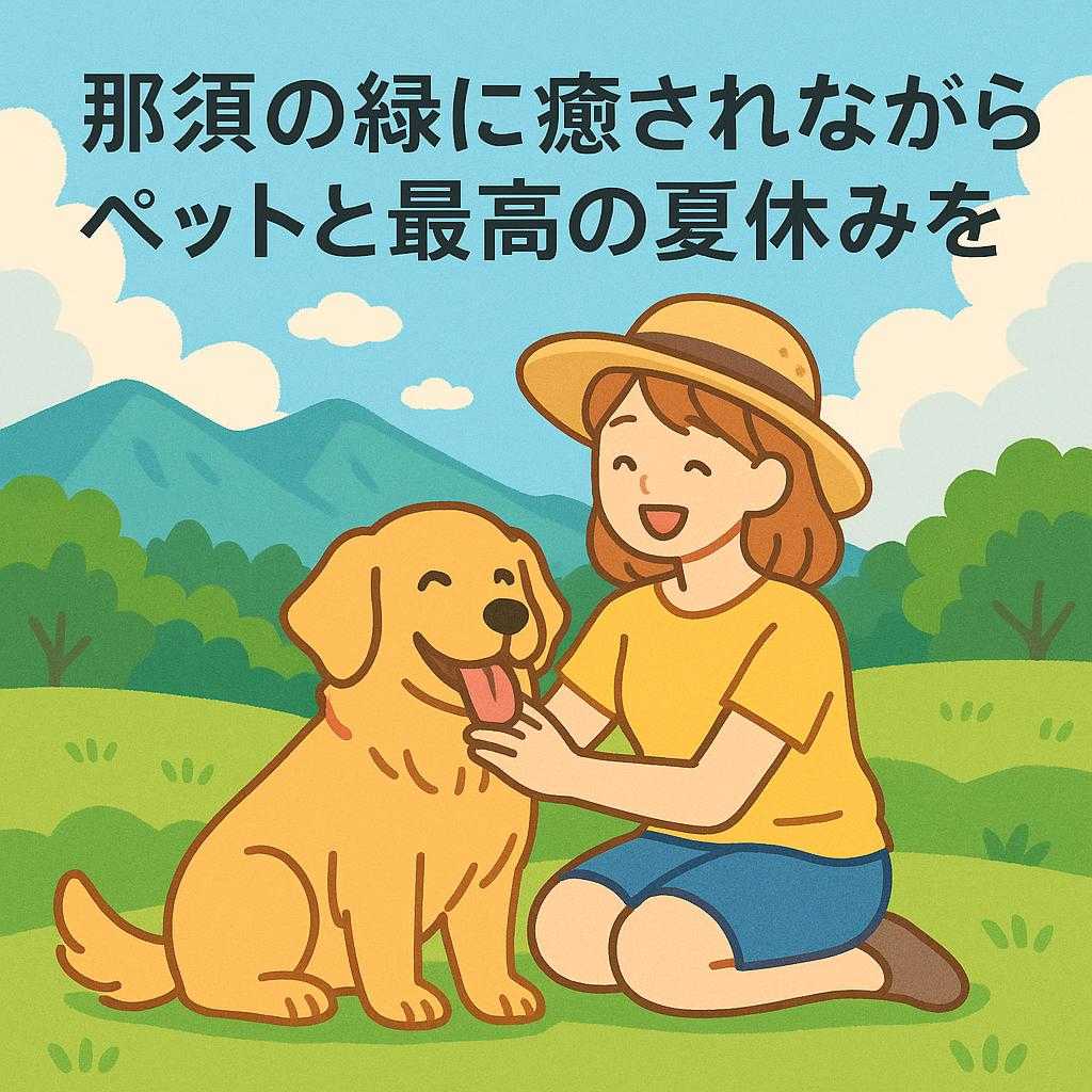 那須の緑に癒されながらペットと最高の夏休みを