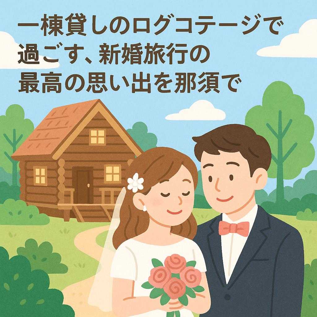 一棟貸しのログコテージで過ごす、新婚旅行の最高の思い出を那須で