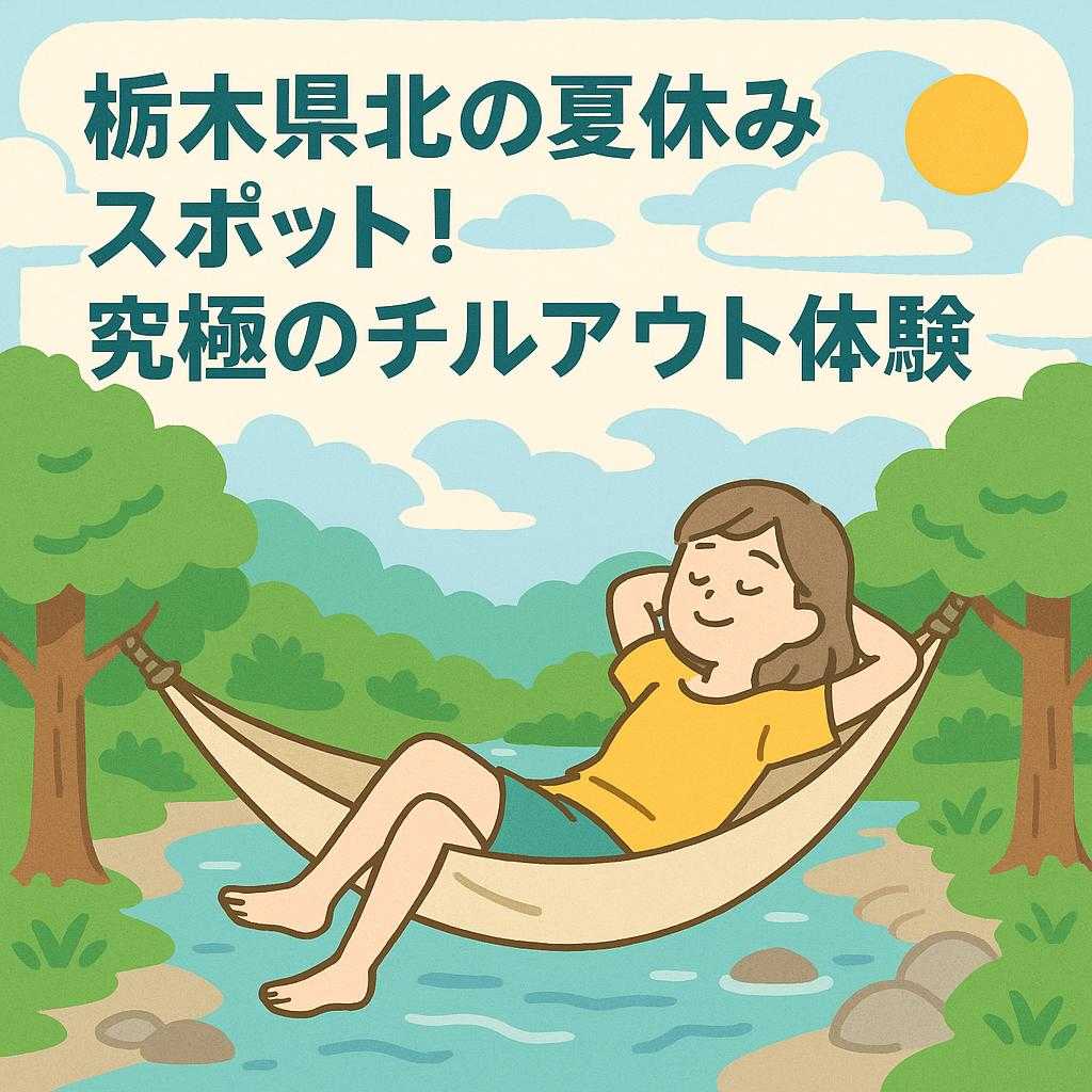 栃木県北の夏休みスポット！究極のチルアウト体験