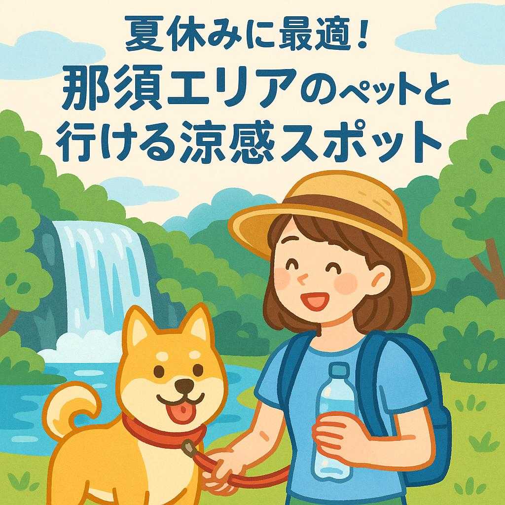 夏休みに最適！那須エリアのペットと行ける涼感スポット