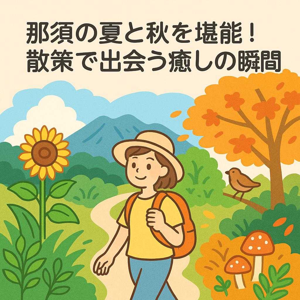 那須の夏と秋を堪能！散策で出会う癒しの瞬間