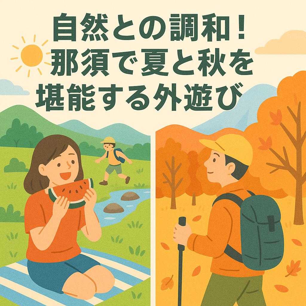 自然との調和！那須で夏と秋を堪能する外遊び