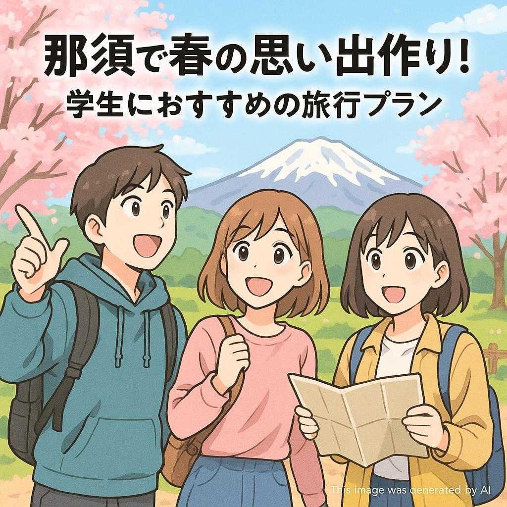 那須で春の思い出作り!学生におすすめの旅行プラン